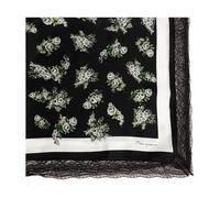 Dolce & Gabbana - Sciarpa di Seta con Pizzo - - Accessories - Donna - Nero - ONE SIZE