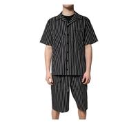 Dolce & Gabbana - Set Pigiama in Cotone a Righe - - Nightwear & Lounge - Uomo - Nero - L