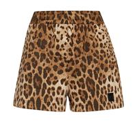 Dolce & Gabbana - Shorts con patch logo - - Shorts - Donna - Marrone - M