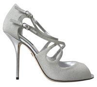 Dolce & Gabbana Silver Shimmers Sandals Heel Pumps Shoes - EU36.5/US6