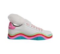 Dolce & Gabbana - Sneakers in pelle e tessuto felpato - - Shoes - Donna - Multicolore - 40 1/2 EU