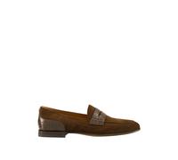 Dolce & Gabbana - Split Calfskin and Alligator Slippers - -Shoes -Uomo -Marrone -43 EU