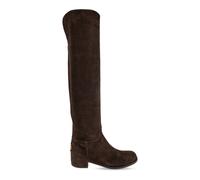 Dolce & Gabbana - Stivali al ginocchio in camoscio - -Shoes -Donna -Marrone -39 EU