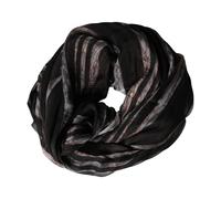 Dolce & Gabbana - Stola Scialle Sciarpa Avvolgente in Seta a Righe - - Accessories - Donna - Nero - ONE SIZE