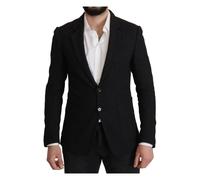 Dolce & Gabbana - Stupendo Blazer in Lana Nero con Rever - - Jackets - Uomo - Nero - L