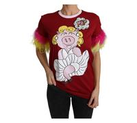 Dolce & Gabbana - T-Shirt 2019 Anno del Maiale - -Tops -Donna -Rosso -S