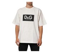 Dolce & Gabbana - T-shirt a maniche corte con girocollo - - Tops - Uomo - Bianco - S