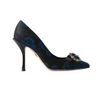 Dolce & Gabbana - Tacchi Blu Fiori Cristallo Pumps - - Shoes - Donna - Blu - 37 EU