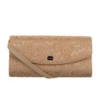 DOLCE & GABBANA Taormina Fiore Pizzo Satin Clutch Crossbody Borsa Beige