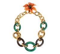 Dolce & Gabbana - Tiger Lily Collana Pendente Floreale - - Accessories - Donna - Multicolore - ONE SIZE