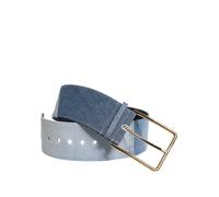 Dolce & Gabbana Two Tone Blue Denim Gold Metal Buckle Belt - 65 cm / 26 Inches