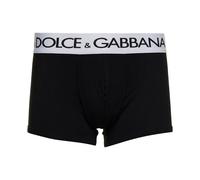 Dolce & Gabbana, ,Underwear ,Uomo ,Nero ,L Boxer Neri con Fascia in Vita