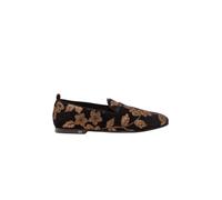 Dolce & Gabbana - Vaticano Embroidered Leaves Mocassini - -Shoes -Uomo -Nero -40 EU