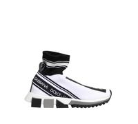 Dolce & Gabbana White Black Sorrento Socks Sneakers Shoes - EU38/US7.5