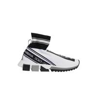 Dolce & Gabbana White Black Sorrento Socks Sneakers Shoes - EU40/US9.5