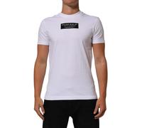 Dolce & Gabbana White Cotton Logo Print Crew Neck Men T-shirt - IT48 | M