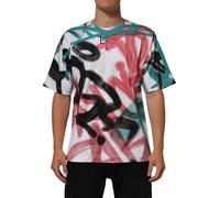 Dolce & Gabbana White Graffiti Crew Neck Short Sleeves T-shirt - M