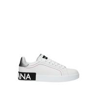 Dolce & Gabbana White Leather Low Top Sneakers - EU36/US6