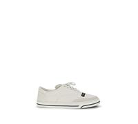 Dolce & Gabbana White Linen Low Top Sneakers - EU42/US9