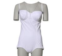 Dolce & Gabbana White Padded Balconette One Piece Swimwear - IT5 | XL