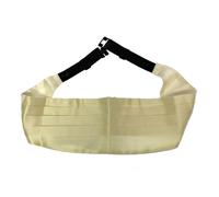 Dolce & Gabbana White Waist Silk Cummerbund Belt - IT44 | M