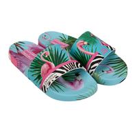 DOLCE & GABBANA x DJ KHALED Sandali Slide Donna Flamingo Zebra Blu Rosa