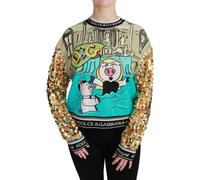 Dolce & Gabbana Year of the Pig Sequined Top Sweater - IT40|S