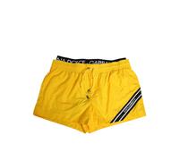Dolce & Gabbana Yellow Drawstring Beachwear Men Shorts Swimwear - IT4 | S