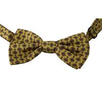 Dolce & Gabbana Yellow Pattern Silk Adjustable Neck Tie