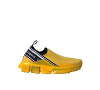 Dolce & Gabbana Yellow Sorrento Slip On Sneakers Women Shoes - EU40/US9.5