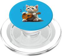 Dolce gatto ama la musica e suona la chitarra PopSockets PopGrip per MagSafe