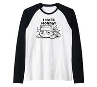 Dolce Gatto - I Hate Monday Maglia con Maniche Raglan