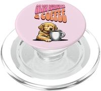 dolce Golden Retriever cane e una tazza di caffè mattina PopSockets PopGrip per MagSafe