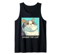 Dolce Grasso Gatto Grafica Canotta