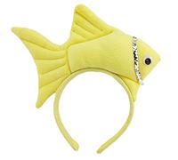 Dolce Halloween Live Broadcast Hairband Donne Studenti Photoshoot Hairband Farcito Forma di pesce Fasce multiplo Colore Carino Per Per Il Lavaggio Viso Pesce farcito Per Ragazze Adolescenti Per La