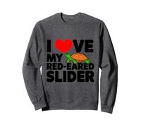 Dolce I Love My Red Eared Slider Turtle Moms Dads novità Felpa