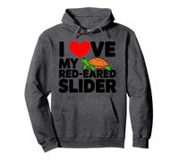 Dolce I Love My Red Eared Slider Turtle Moms Dads novità Felpa con Cappuccio