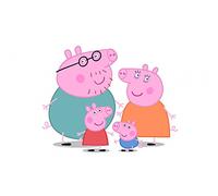 Dolce idea CIALDA in Ostia Peppa Pig Personalizzabile Formato Foglio A4 o Rotonda Decorazione per Torta