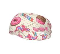 Dolce Lollipop Cupcake Stampa Elastico Sportivo Sweatband Per Uomini Donne Per La Corsa Basket Palestra Più Fascia Sudore