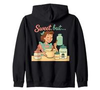 Dolce Ma Psico Retrò Scuro Umorismo Vintage Felpa con Cappuccio