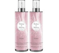 DOLCE & MANIA | Acqua Profumata Glitterata 100ml, Fragranza Elegante con Brillantezza (Confezione da 2)