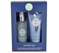 Dolce & Mania Arabesque Gift Set Crema Corpo e Acqua Profumata | Crema Corpo Glitterata 200ml, Acqua Profumata agrumata e fiorita 200ml