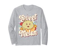 Dolce Melone Kawaii Frutta Retro Floreale Vibes Maglia a Manica