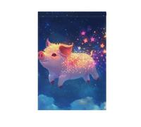 Dolce Miniature Pig Garden Flag Set banner esterni per la decorazione del giardino 28x40 double sided