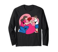 Dolce Momento Bambino Dà Fiori A Mamma Maglia a Manica