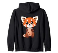 Dolce Panda Rosso AMA Il tè della Bolla Felpa con Cappuccio