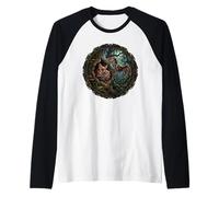 Dolce pipipistrello Vampiro brivido Notte Gotico Sonno Maglia con Maniche Raglan