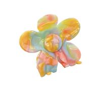 Dolce ragazza alta coda di cavallo artiglio dei capelli bella femmina colorato fiore artiglio capelli artiglio casual banchetto clip per capelli per ragazze