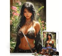 Dolce ragazza anime, puzzle da 1000 pezzi per adolescenti, gioco stimolante, divertente e semplice, con tagli precisi, Babbo Natale, desiderio, scegli 38x52cm