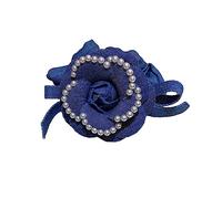 Dolce Ragazza Camelie Forma Clip Per Capelli/Corda Per Capelli Con Perla Bianca Stero Forcella Elastica Dei Capelli Per Le Ragazze Acconciatura